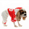 Collegiate Football Player Dog Costume - Red