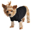 Cable Knit Dog Sweater by Doggie Design - Jet Black