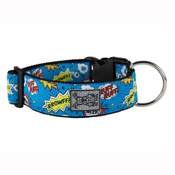 Comic Sounds Wide Clip Adjustable Dog Collar