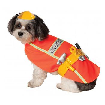 Construction Worker Halloween Dog Costume