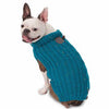 Corbin's Cable Dog Sweater - Teal