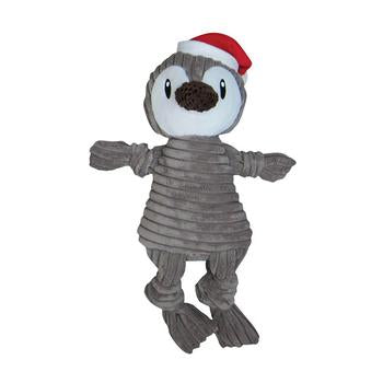 Corduroy Knotted Holiday Dog Toy from FouFou Dog - Penguin