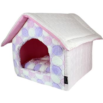 Cotton Candy Dog House - Pink