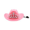 Cowboy Princess Hat Dog Costume - Pink