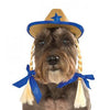 Cowgirl Hat Dog Costume with Braids