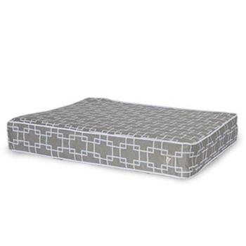 CozyCloud Memory Foam Dog Bed Cover by Dogo - Gray with Pattern