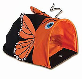 Crinkle Cat Cave - Orange Butterfly