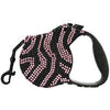 Crystal Retractable Dog Leash - Zebra Pink