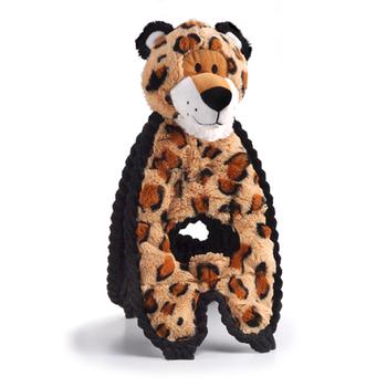 Charming Cuddle Tugs Dog Toy - Lively Leopard