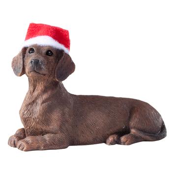 Dachshund Christmas Ornament - Red