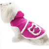 Daisy and Lucy Faux Shearling Hooded Dog Coat - Pink