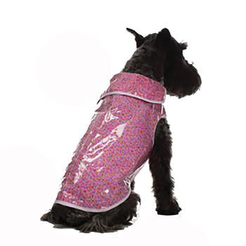 Daisy and Lucy Pink Calico Print Dog Coat