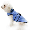 Daisy and Lucy Microfiber Quilted Dog Coat - Periwinkle