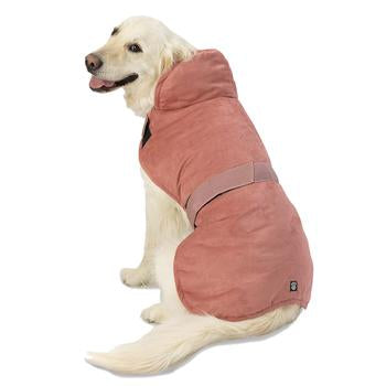 Dakota Faux Suede Dog Jacket - Rose