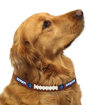 Dallas Cowboys Leather Dog Collar