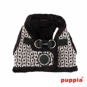 Damier Dog Harness Vest by Puppia - Black