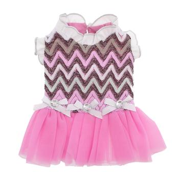 Daphne Party Dog Dress - Pink