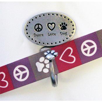 Decorative Leash Hook - Peace Love Dog