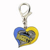 Denver Nuggets Swirl Heart Dog Collar Charm