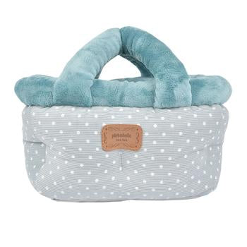 Desarae Basket Dog Bed By Pinkaholic - Blue Grey