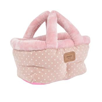 Desarae Basket Dog Bed By Pinkaholic - Pink