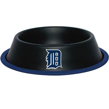 Detroit Tigers Dog Bowl - Black