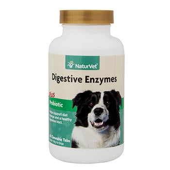 Digestive Enzymes with Probiotics Chewable Pet Tabs by NaturVet