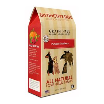 Distinctive Dog All Natural Dog Treats - Pumpkin Cranberry Crisp