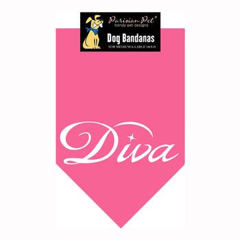 Diva Dog Bandana - Pink