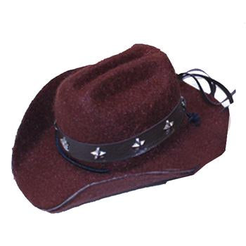 Dog Cowboy Hat - Brown