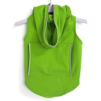 Dog Hoodie with Reflective Trim by Daisy and Lucy - Lime