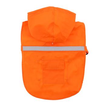 Rain Jacket with Reflective Strip - Orange