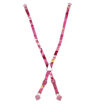 Dog Suspenders - Pink Hawaiian