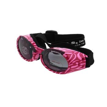 Doggles - ILS Pink Zebra Frame with Smoke Lens