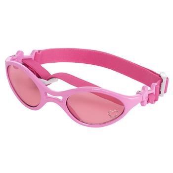 Doggles - K9 Optix Rubber Sunglasses for Dogs - Shiny Pink with Pink Lenses