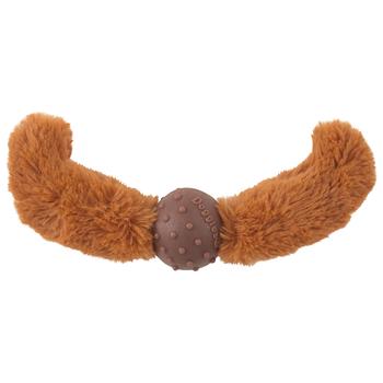 Doggles Mustache Dog Toy - Rust Straight