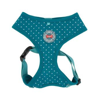 Dotty Adjustable Dog Harness by Puppia - Teal