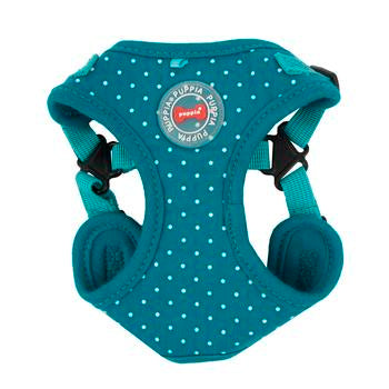 Dotty Adjustable Step-In Dog Harness by Puppia - Teal