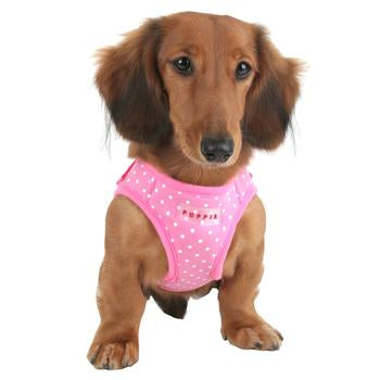 Dotty Dog Harness Vest by Puppia - Pink