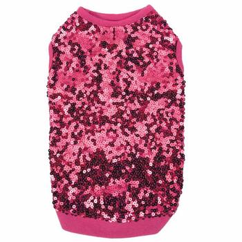 East Side Collection Sassy Sequin Dog Tank - Pink