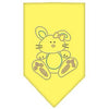 Easter Bunny Rhinestone Dog Bandana - Yellow