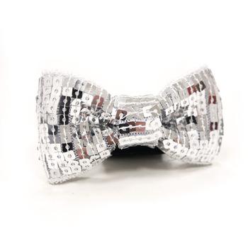 EasyBOW Sequins Dog Collar Attachment by Dogo - Silver