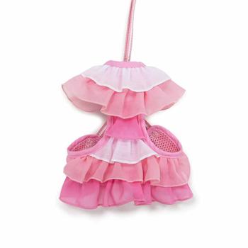 EasyGo Multi Ruffle Dog Harness by Dogo - Pink