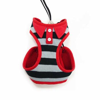 EasyGo Polo Stripe Dog Harness by Dogo - Black