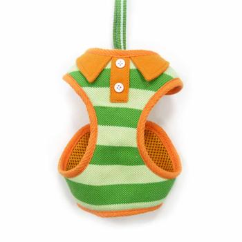 EasyGo Polo Stripe Dog Harness by Dogo - Green