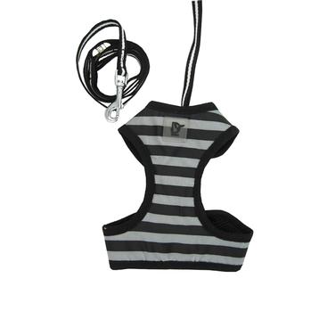 EasyGo Stripe Harness by Dogo - Black