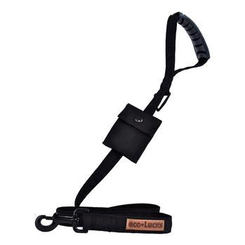 Eco-Lucks Solid Black Dog Leash