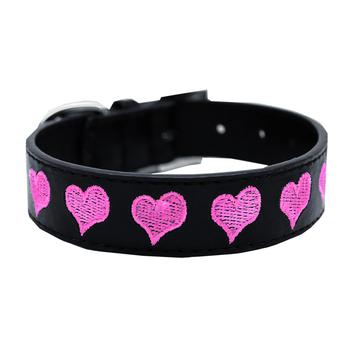 Embroidered Heart Dog Collar by Mirage