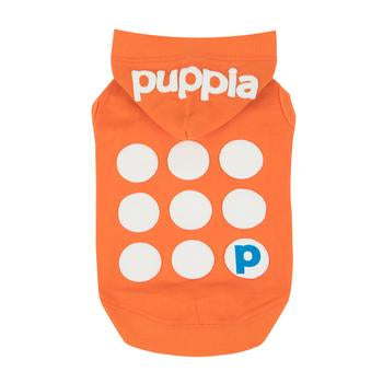 Emmy Hooded Dog Shirt by Puppia - Orange