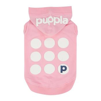 Emmy Hooded Dog Shirt by Puppia - Pink